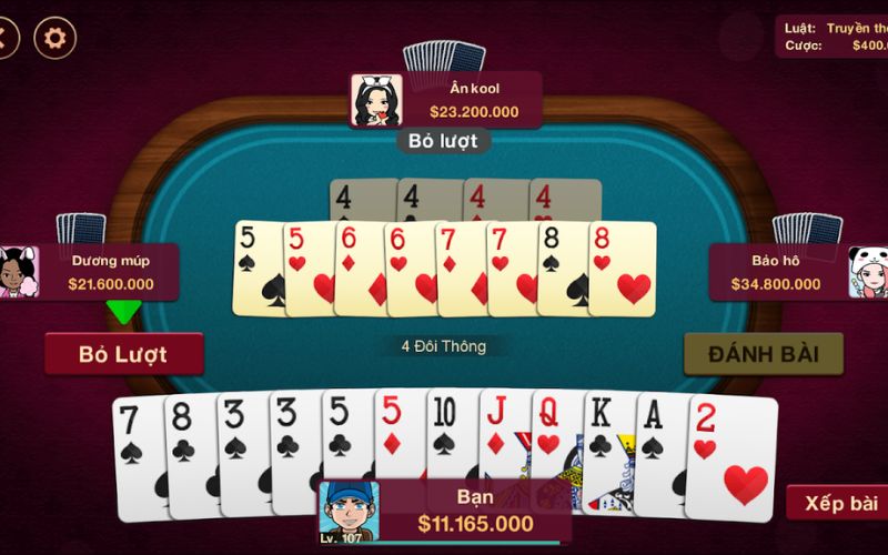 Kinh nghiệm cao thủ Tiến Lên