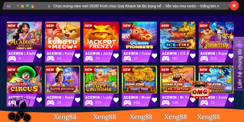 Xeng88 thiết kế giao diện hiện đại